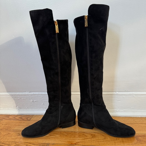 Black Michael Kors Tall Riding Boots - Picture 5 of 5